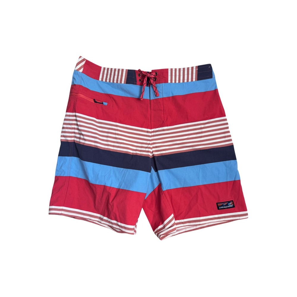 Patagonia Men's Stretch Wavefarer Boardshorts  21" Size 38 Spiced Coral Blue NEW